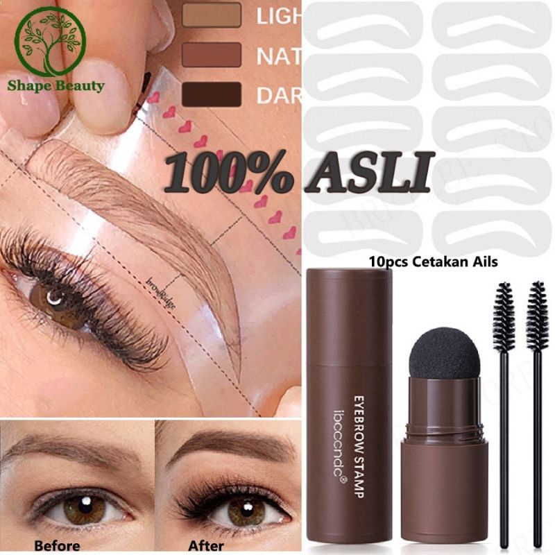 (Ready Stock) Ibcccndc Eyebrow Powder Cetakan Alis Instant Eyebrow Stempel Alis