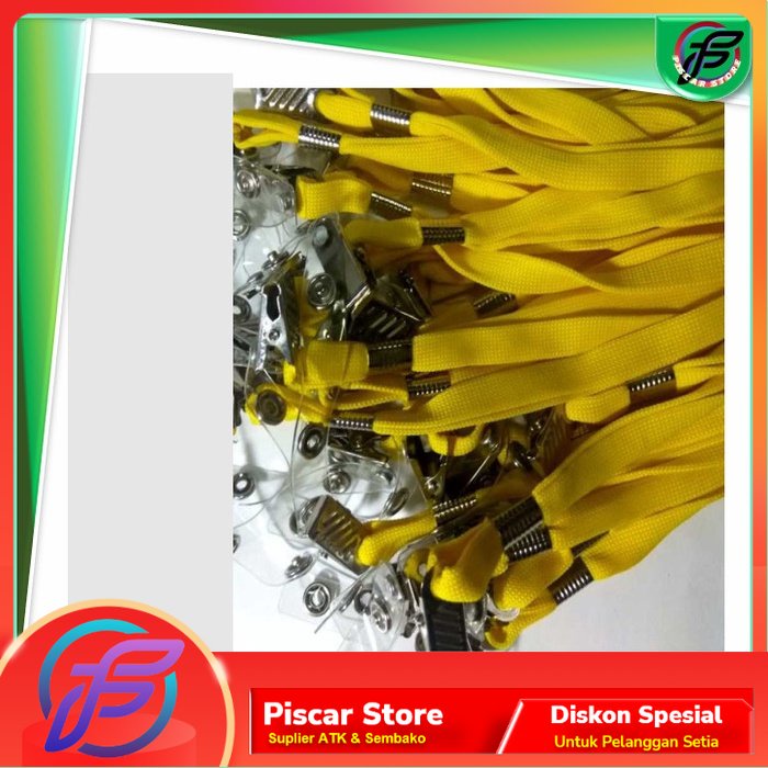 

Tali Gantungan ID Card Jepit warna Kuning