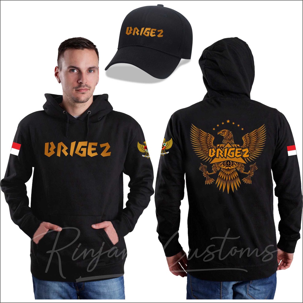 JAKET BRIGEZ INDONESIA, JAKET ORMAS BRIGEZ .BISA PAKAI NAMA SENDIRI