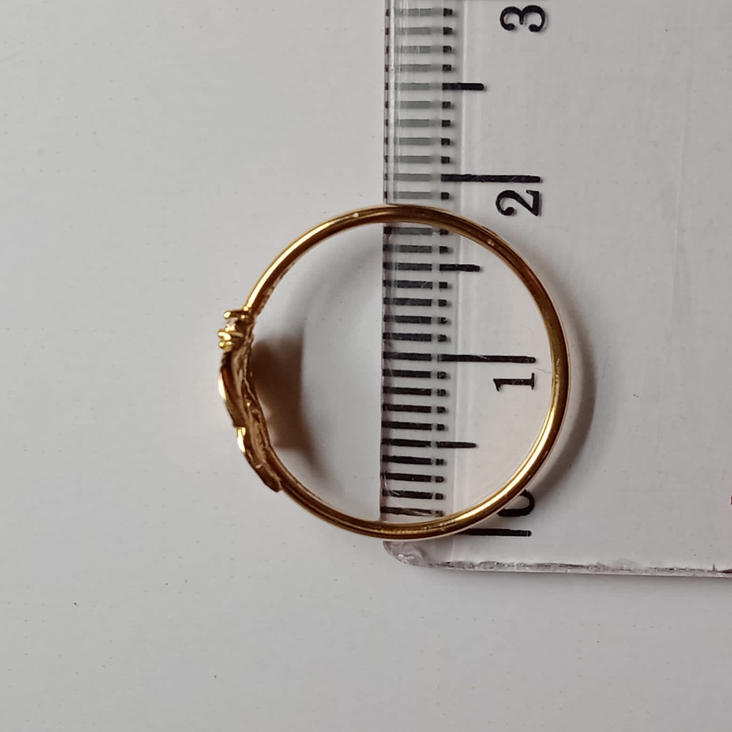 Cincin emas 17K - 0.7 gr kadar 750 - CBS000000006