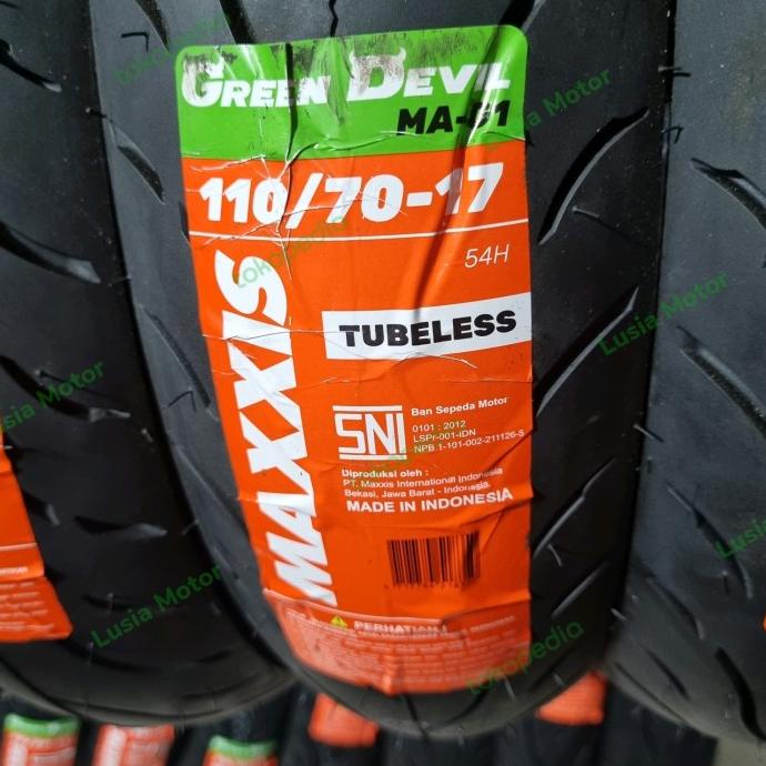 Ban Maxxis Green Devil 110/70-17 - Ban Tubeless Maxxis Green Devil