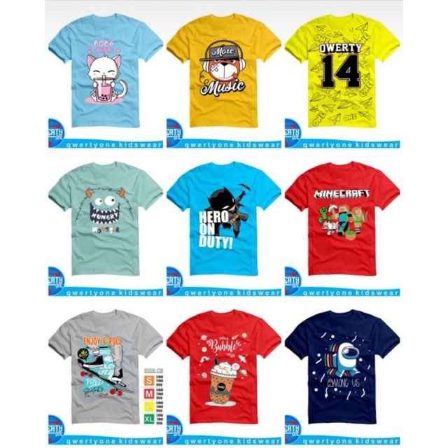 Kaos Distro Anak Qwertyone Cotton 24s