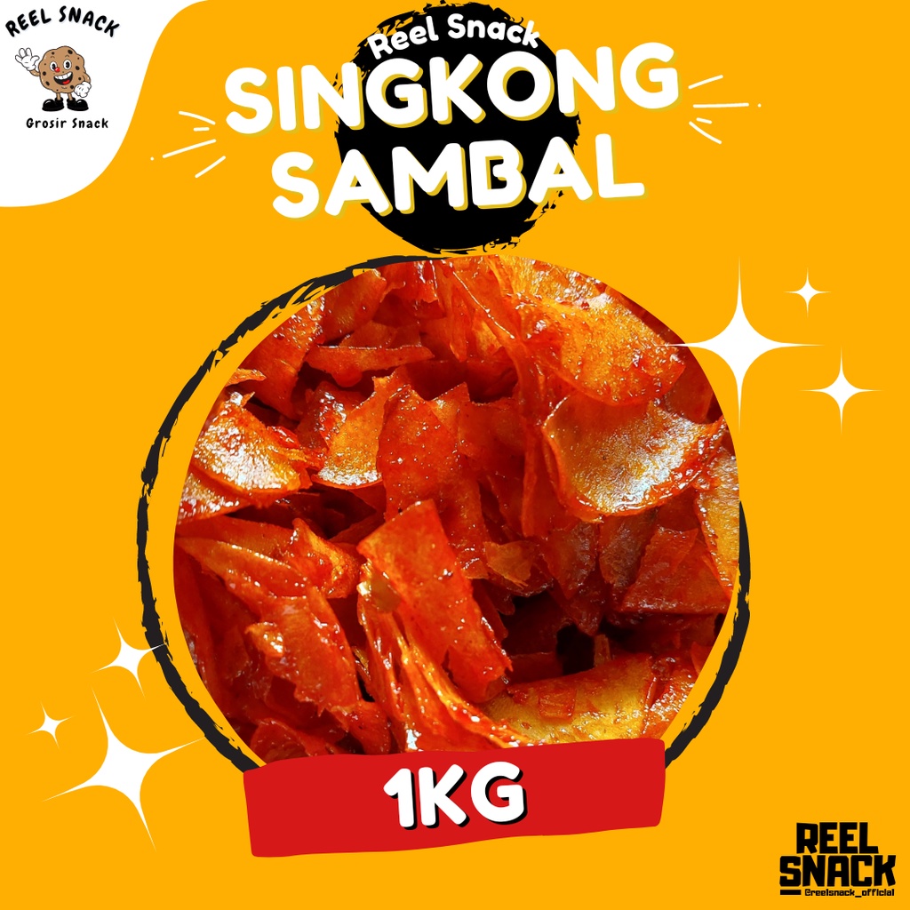 Jual Keripik Singkong Sambal Pedas Manis Snack Kiloan 1kg Shopee