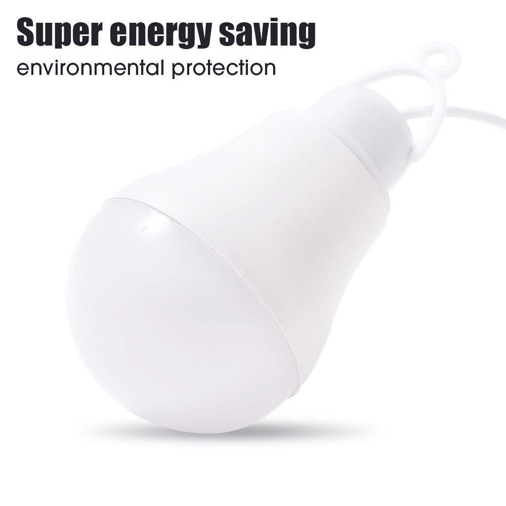 Warna USB Low Voltage LED Bulb Lamp 5W Konsumsi Rendah-Krahan Tinggi Berkemah Lampu Hemat Energi Malam Lampu Darurat Dengan Kait Dapat Dikontrol