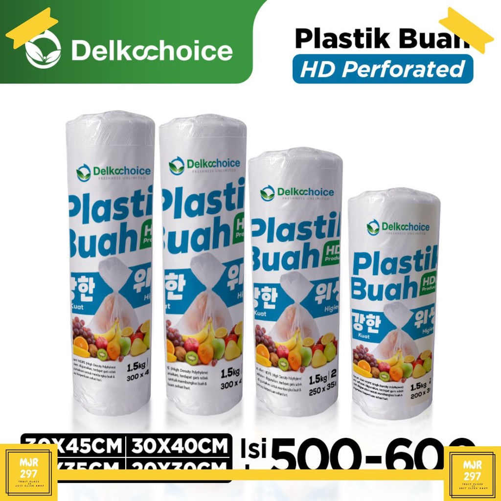 PLASTIK HD BUAH ROLL | PLASTIK FOTOCOPY | PLASIK SUPERMARKET | PLASTIK HDPE