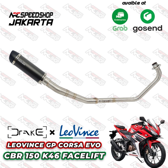 Knalpot Leovince Gp Corsa Evo Header Drake R9 Honda Cbr 150 K46 #Original