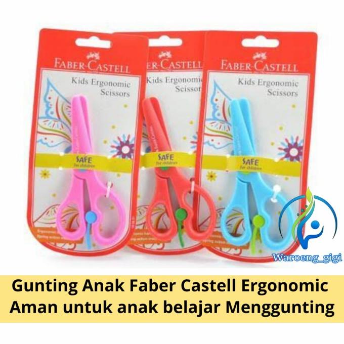 

Mainan Edukasi Gunting Anak Faber Castell / Kids Ergonomic Scissor Oke