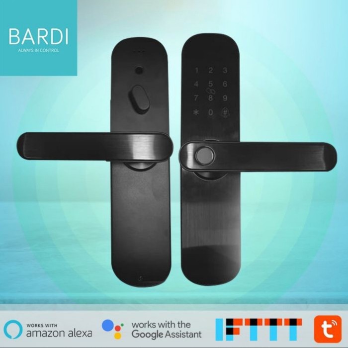 Bardi Smart Door Lock Handle RFID- Fingerprint Waterproof