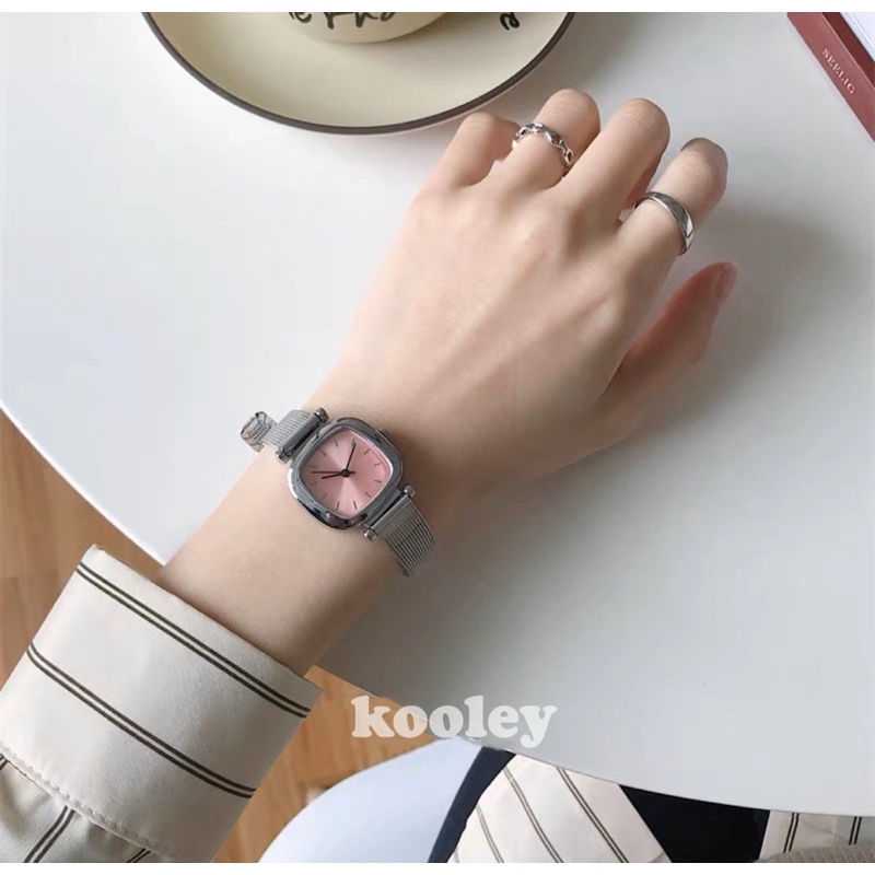 Jam Tangan Wanita rantai pasir Stainless Steel Anti karat Ulzzang