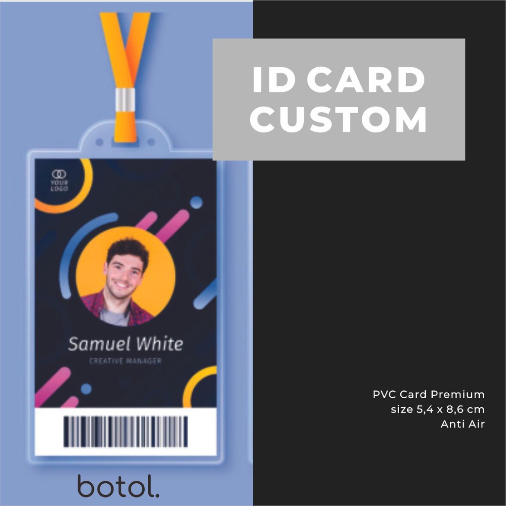 

ID CARD CUSTOM / Cetak ID Card/Name Tag/Member Card/Print Custom