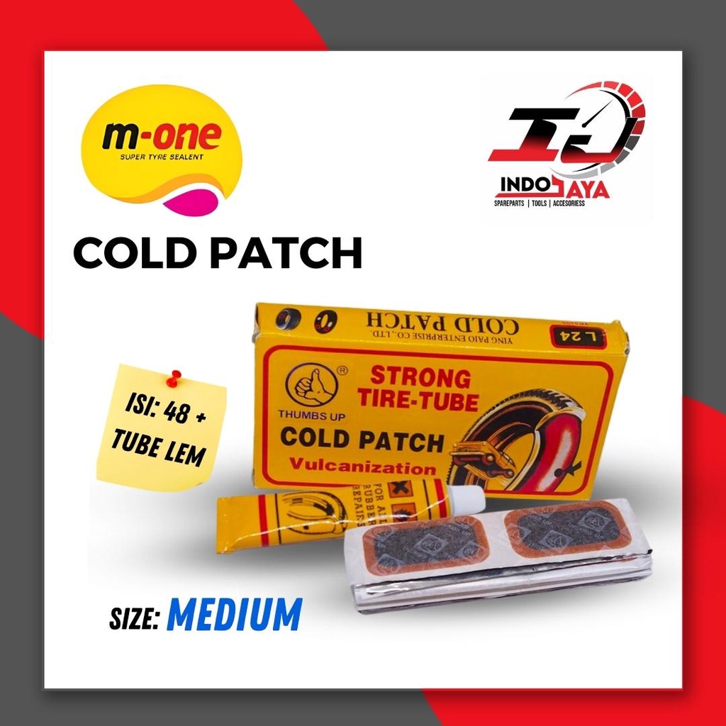 [BAYAR DI TEMPAT] TAMBAL BAN COLD PATCH / TAMPAL BAN SEPEDA / MOTOR ISI 24 / ISI 48 / COLD PATCH THU