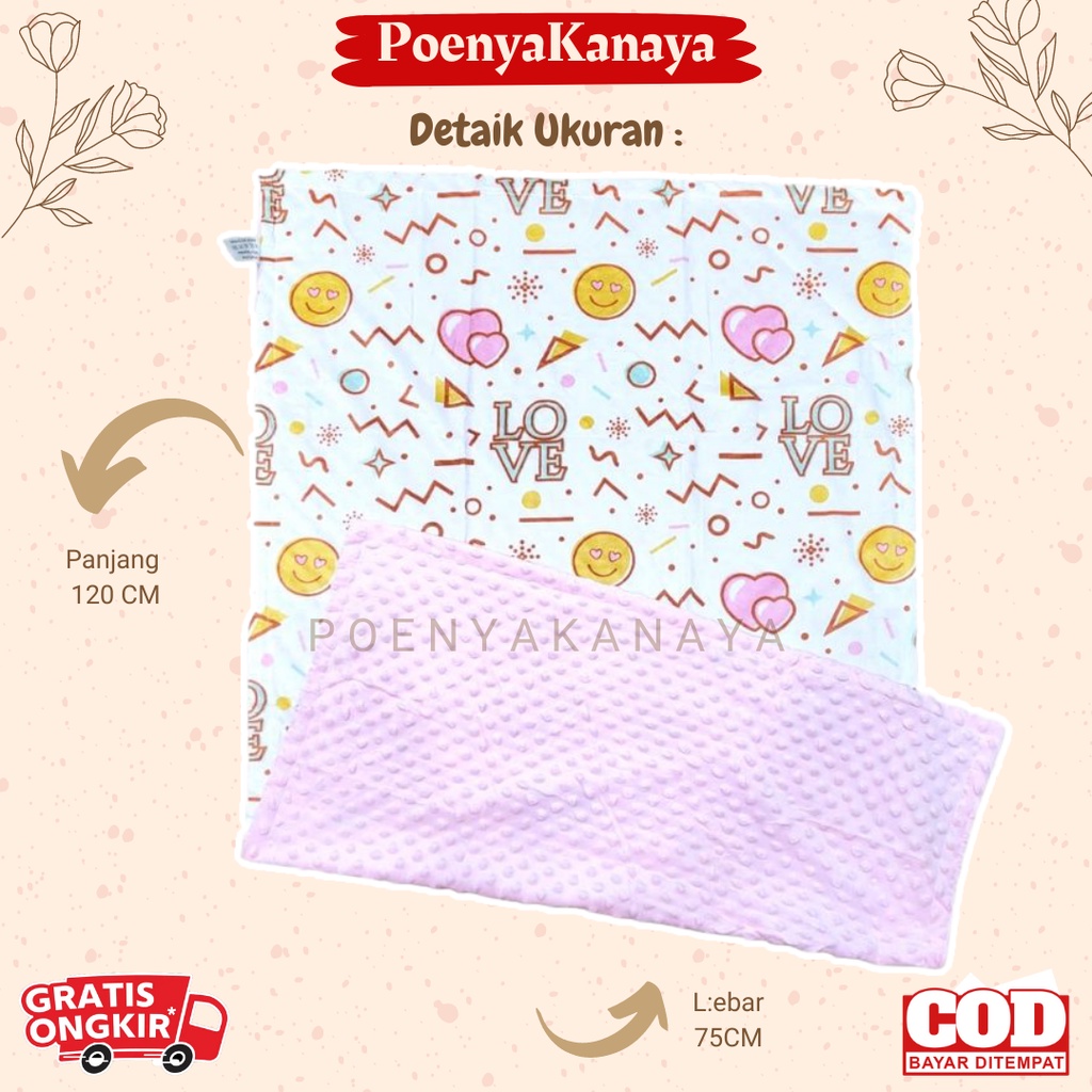 Selimut Bayi JUMBO CARTER'S Fleece Minky Dot Bubble KARAKTER AK33