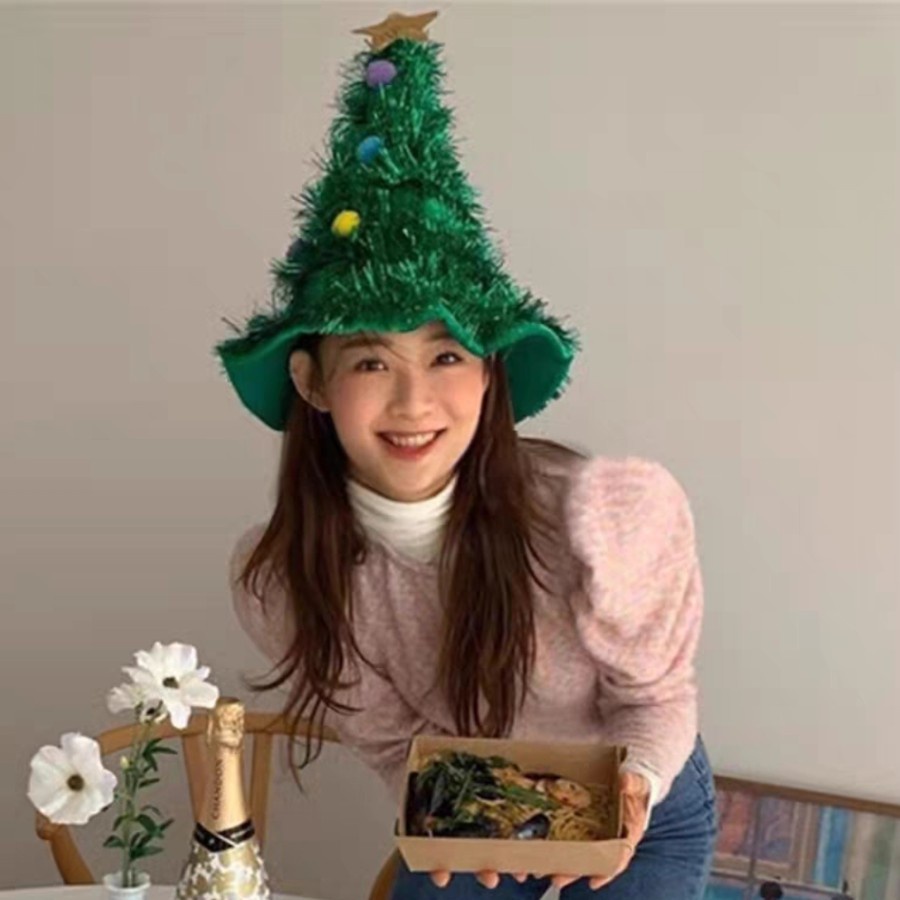 Chistmast Tree Christmas Hat Topi natal pohon natal