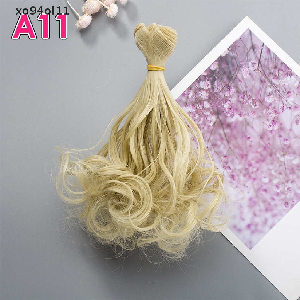 Xo 15 * 100cm BJD SD Keriting Rambut Ekstensi Untuk Boneka DIY Rambut Wig Doll Aksesoris OL