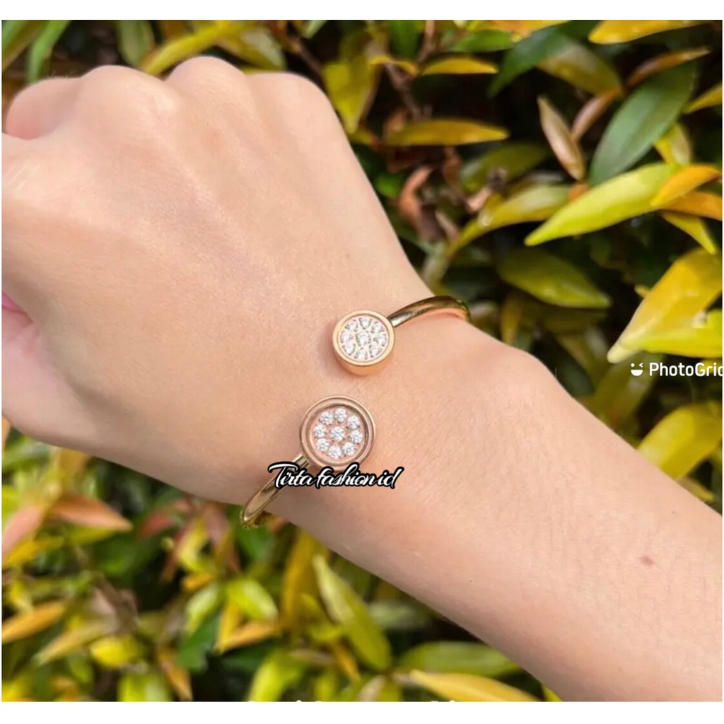 Gelang Kesehatan Pria Wanita Energi Ion Negatif Gelang Kesehatan Warna Rose Gold