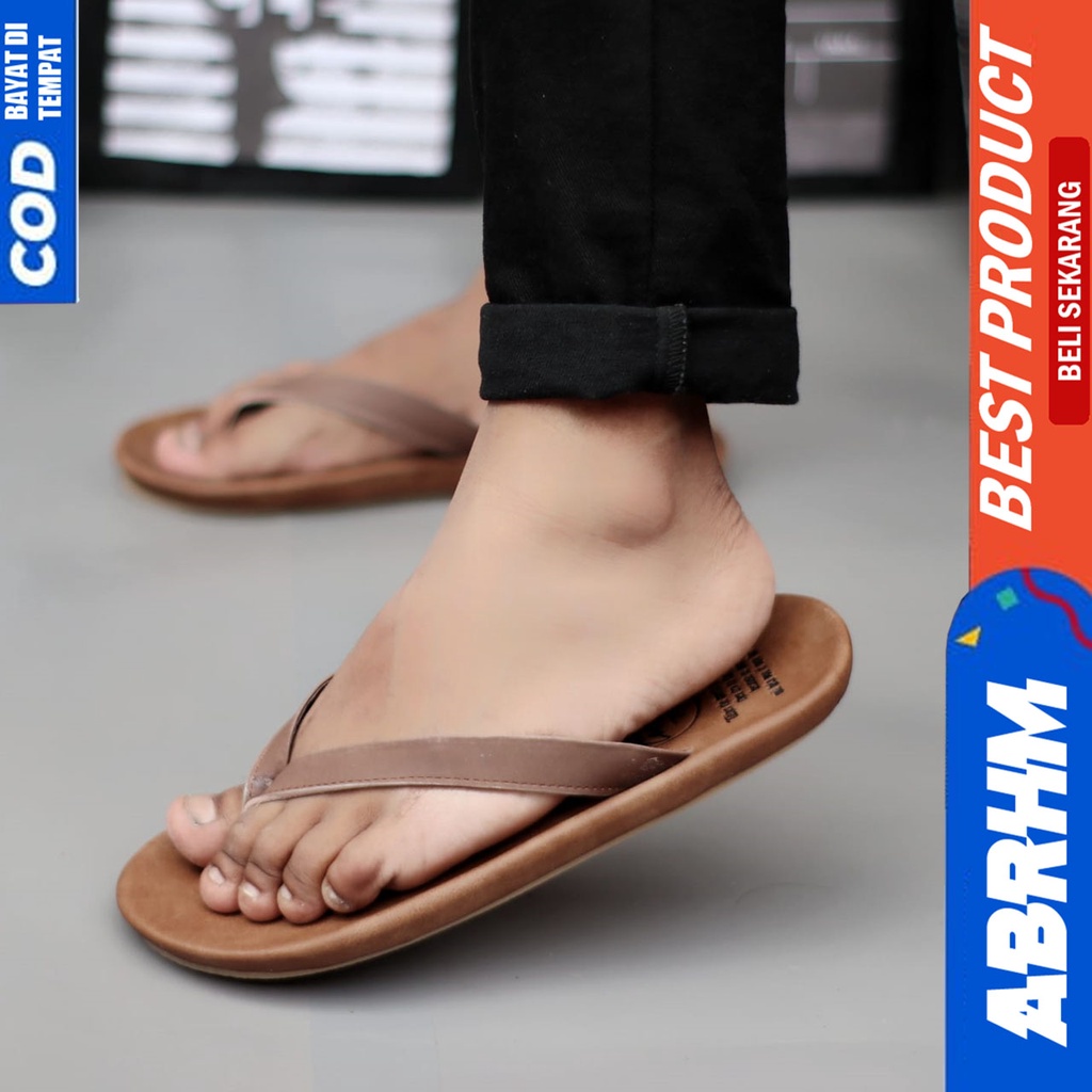 Sandal Kulit Pria Sendal Jepit Pria Original Abraham WALET