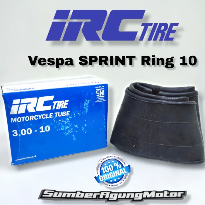 BAN DALAM VESPA SPRINT RING 10 BAN DALAM IRC 300-10 350-10 IRC
