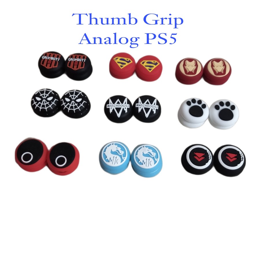 Tombol Analog Stick Thumb Grip Silicone Cap Case for PS4 PS5 Xbox Gamepad