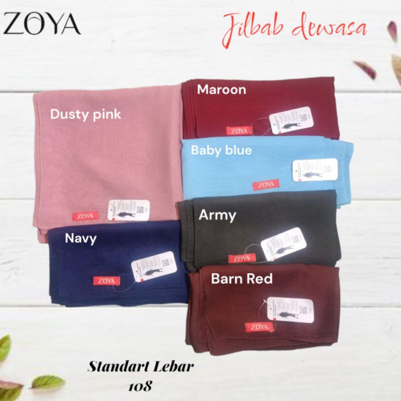 Jilbab zoya segi empat