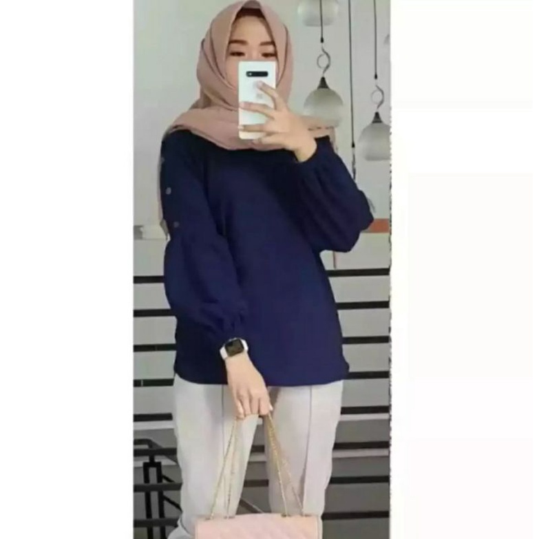 Baju Wanita Atasan eni tangan balon