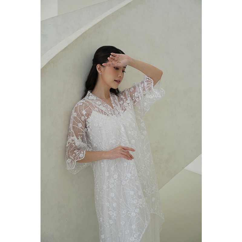 Aura Label - Vienna Dress In White