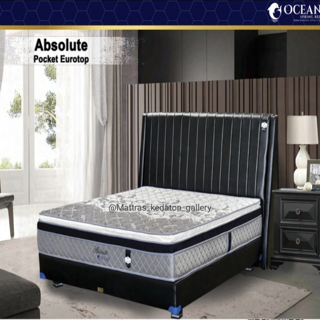 Ocean Springbed absolute pocket eurotop - Kasur Springbed Matras Full Set original