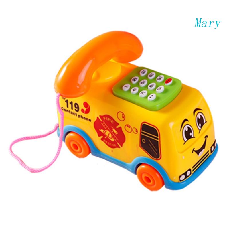 Mary Kids Pretend Electric Phone Aksesoris Multifungsi Edukasi Untuk Bermain Meja Paud Mainan Hadiah Terbaik