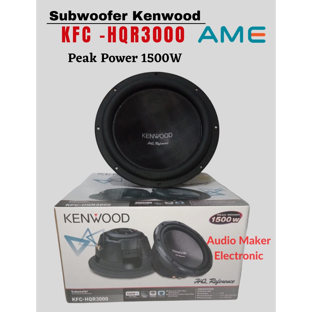 Subwoofer Kenwood 12 inch KFC-HQR3000 HQ Reference Series