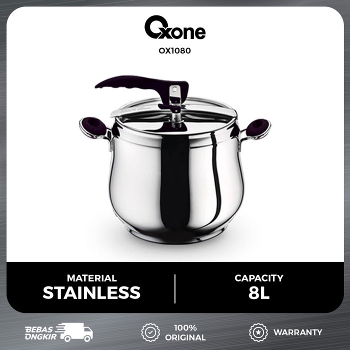 Presto Oxone Ox1080 Presto Panci Masak Pressure Cooker Stainless Steel