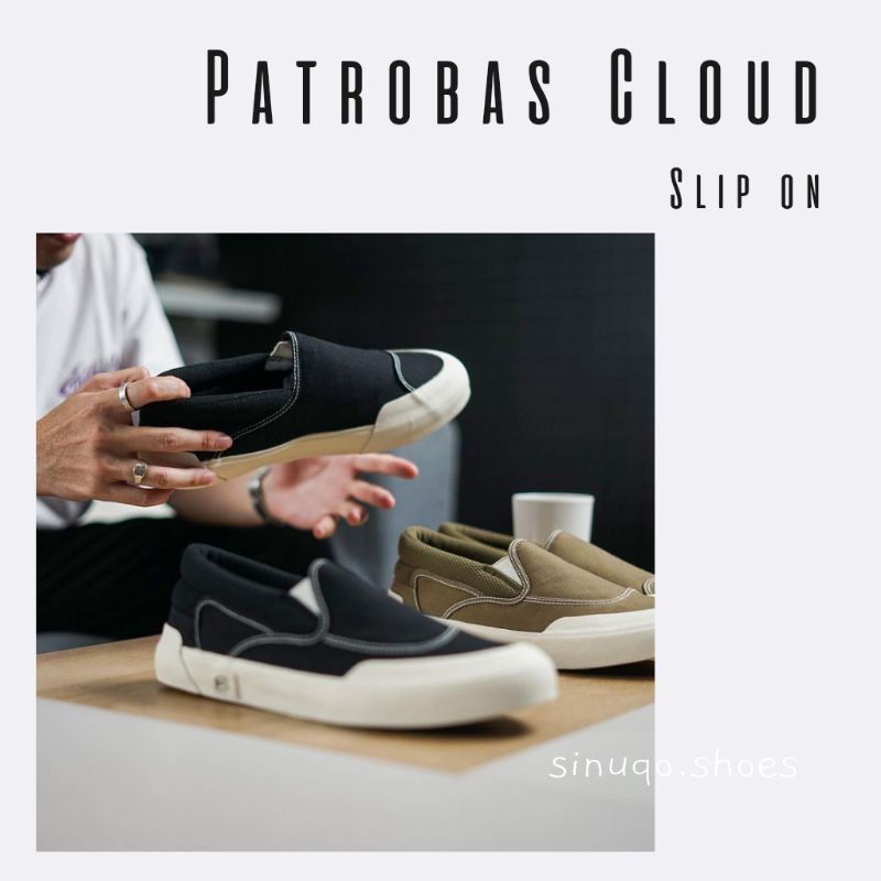 PATROBAS - SEPATU PATROBAS CLOUD SLIP ON /SEPATU LOKAL /SEPATU KASUAL COWOK