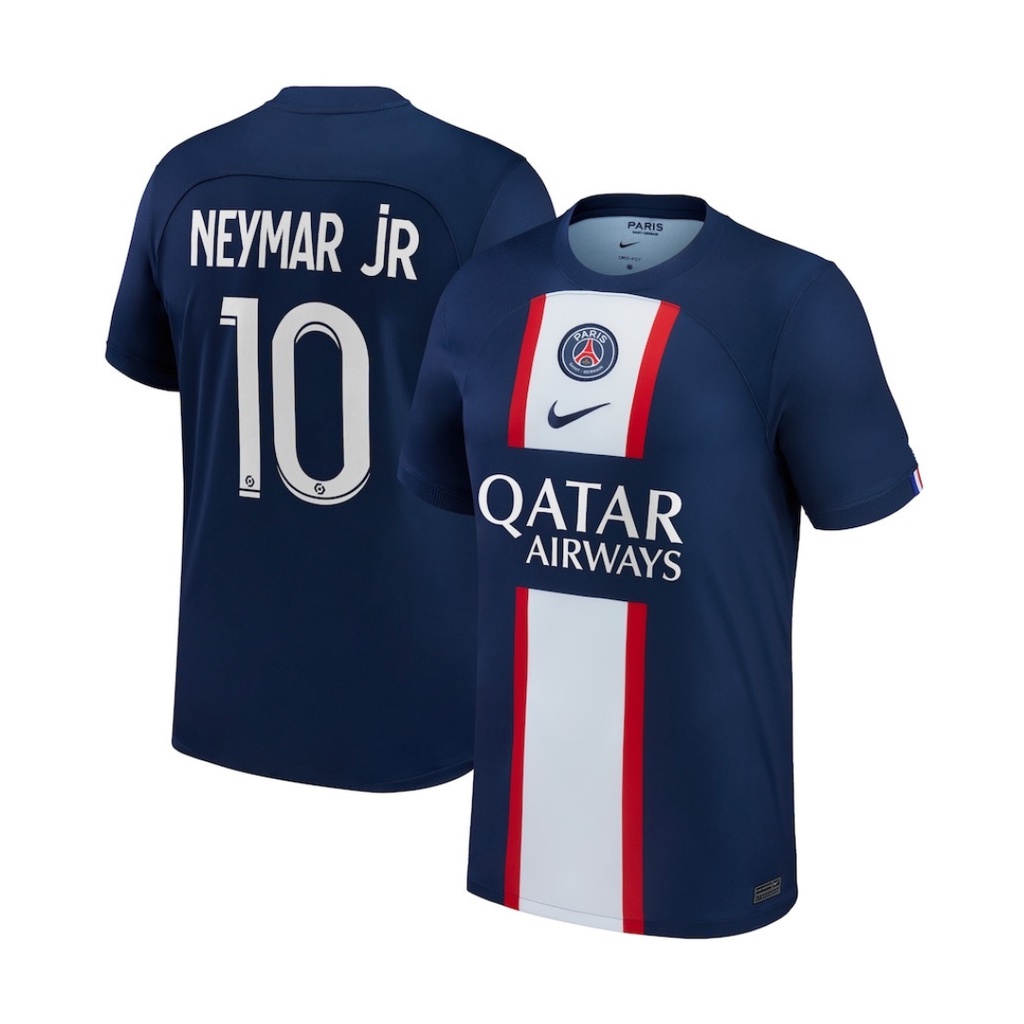 Kaos sepak bola pria jersey football klub baju atasan dewasa t-shirt seragam outfit club olahraga kostum futsal pakaian sports apparel psg neymar navy