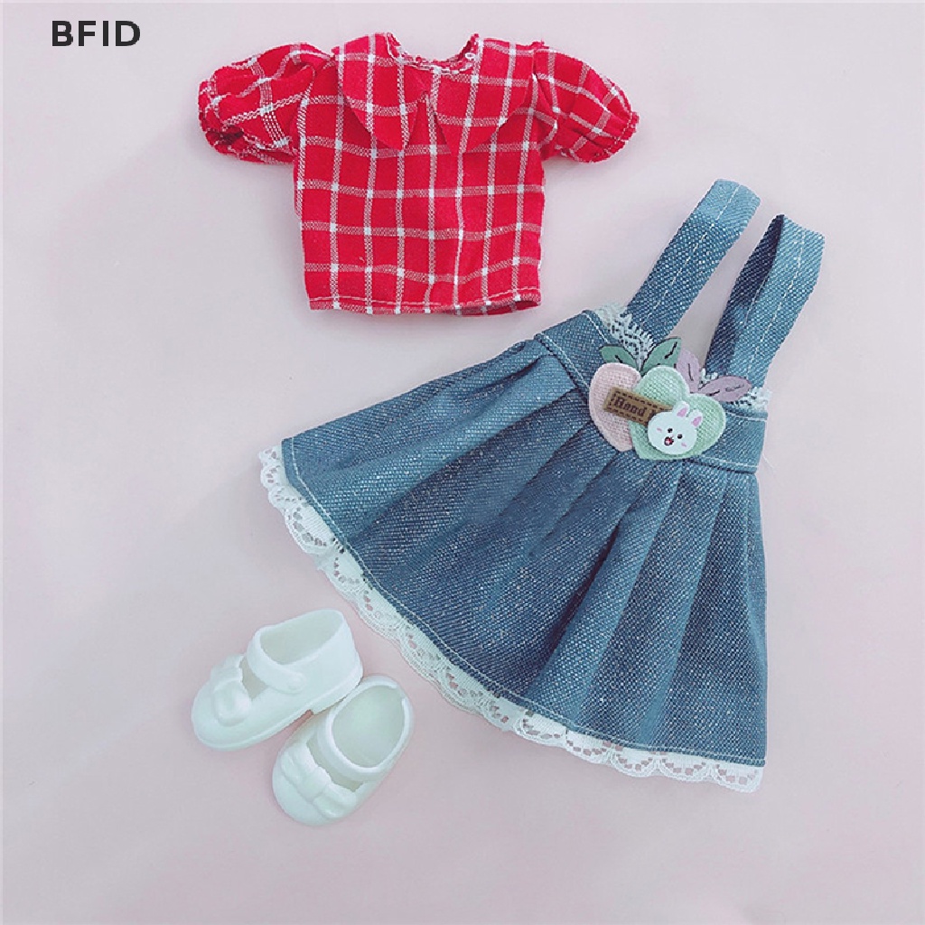 [BFID] Untuk Boneka 30cm Baju Dan Sepatu1Per6 BJD Tubuh Gemuk Putri Dress Aksesoris DIY [ID]