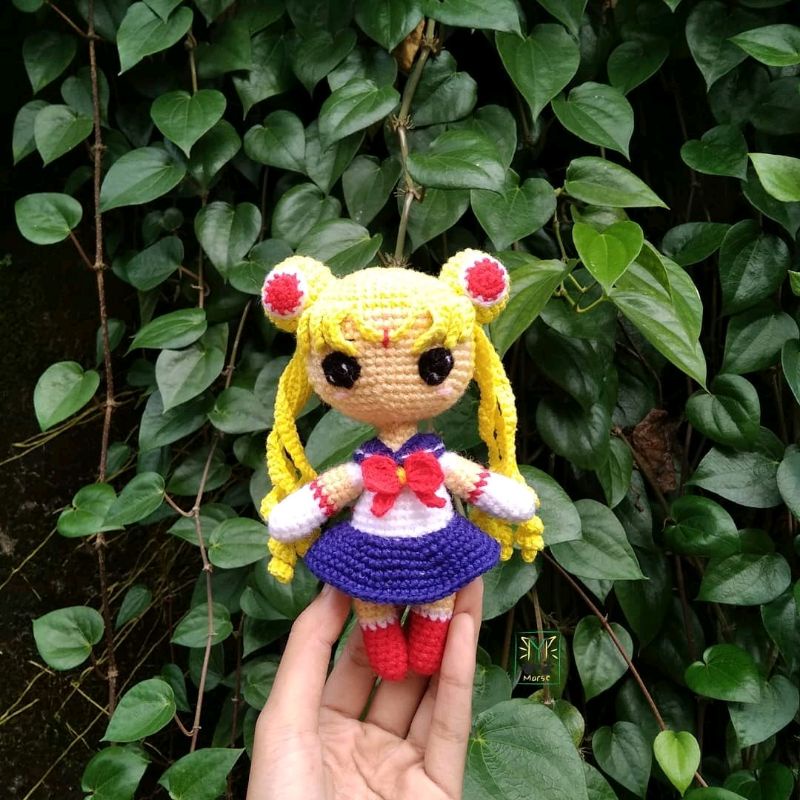 Pola rajut amigurumi Sailor Moon | crochet pattern | pola rajut | pola amigurumi | amigurumi pattern