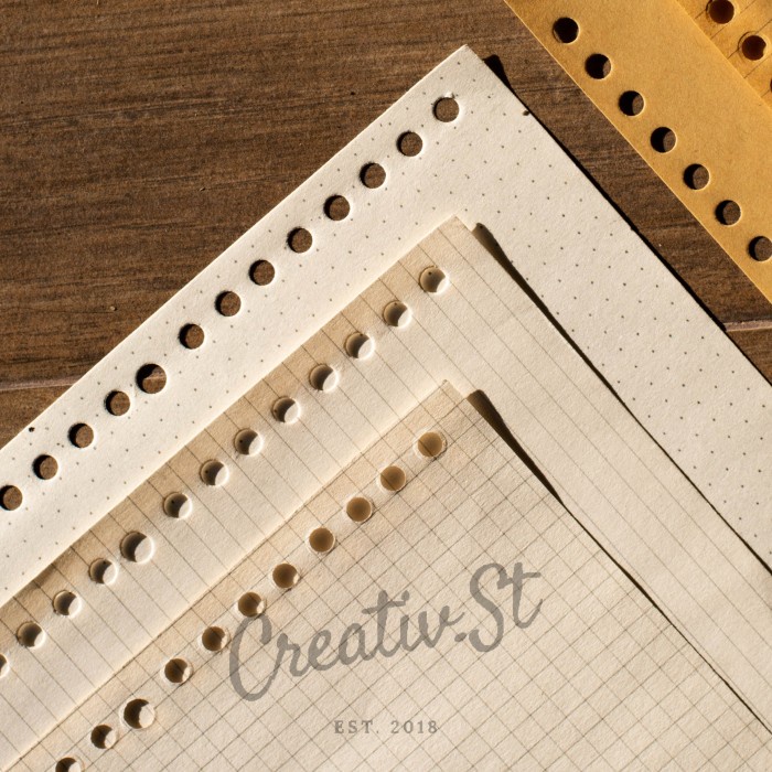 

Kertas [Tulis.Id] Loose Leaf Bookpaper 90 Gsm A5 Ruled Dotted Grid Blank