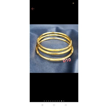 gelang keroncong titanium lapis emas 24k polos dan pasir lapis emas  harga perbiji