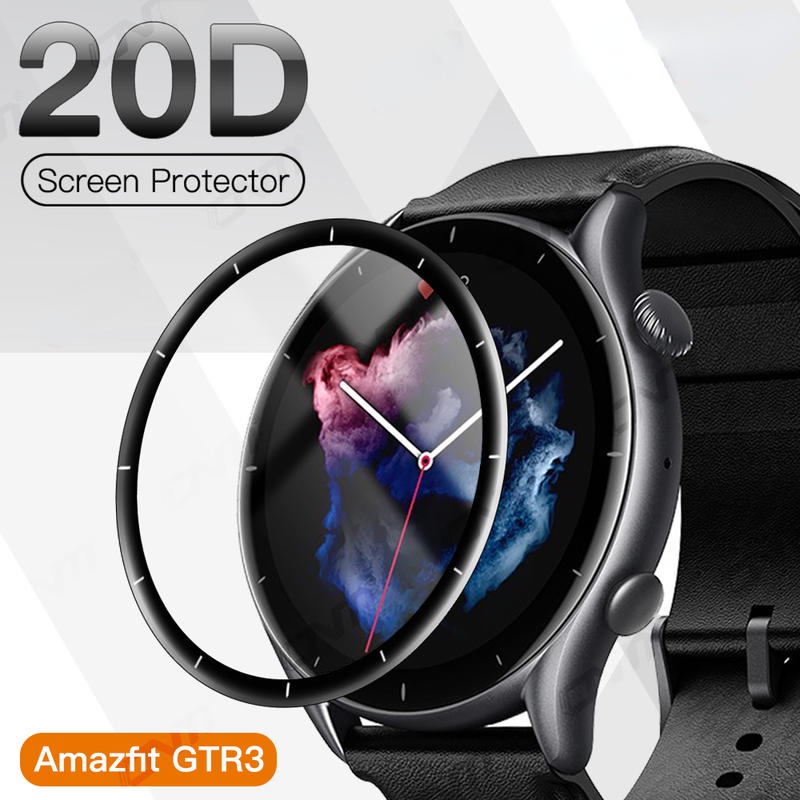 Film Pelindung Cover For Huami Amazfit Gts3 2 4 Mini GTS2 2E 20D Curved Full Soft Pelindung Layar Untuk Huami Amazfit GTR2 2E GTR3 Pro (Bukan Kaca)