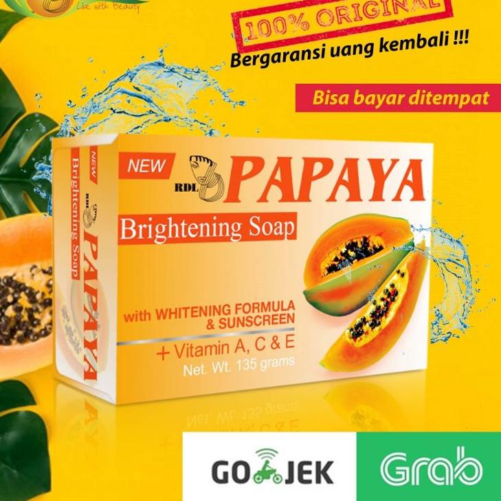 ✨COD✨ SABUN PAPAYA RDL / PEPAYA RDL 135g original pilipine 100% Barcode GARANSI UANG KEMBAL 10x lipa