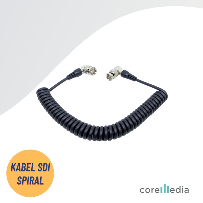 Kabel Coiled Hd Sdi Cable Bnc To Bnc - Kabel 3G Sdi Spiral