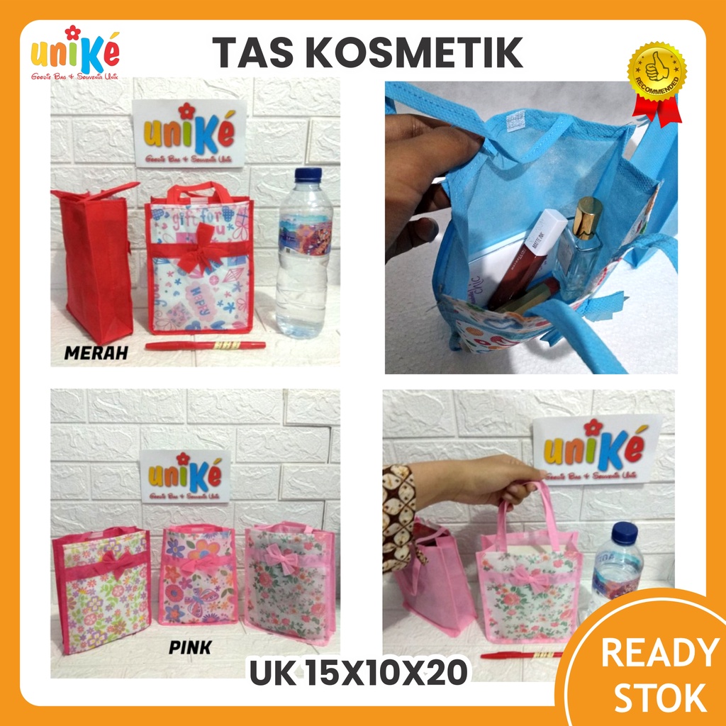 

HN Tas Souvenir Murah Tas Spunbond Kecil Tas Kosmetik Makeup Goodie Bag Murah Meriah Tas Kado