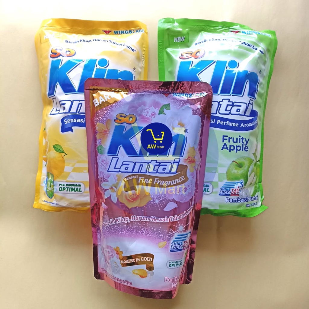 SO KLIN SOKLIN LANTAI 780ML RASA APEL DAN LEMON (DARI PABRIK LANGSUNG)