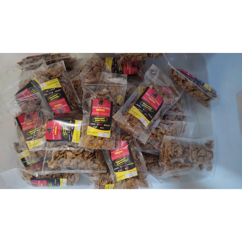 

BABY FISH CRISPY 100g | IKAN KRIUK-KRIUK | IKAN PEPETEK |