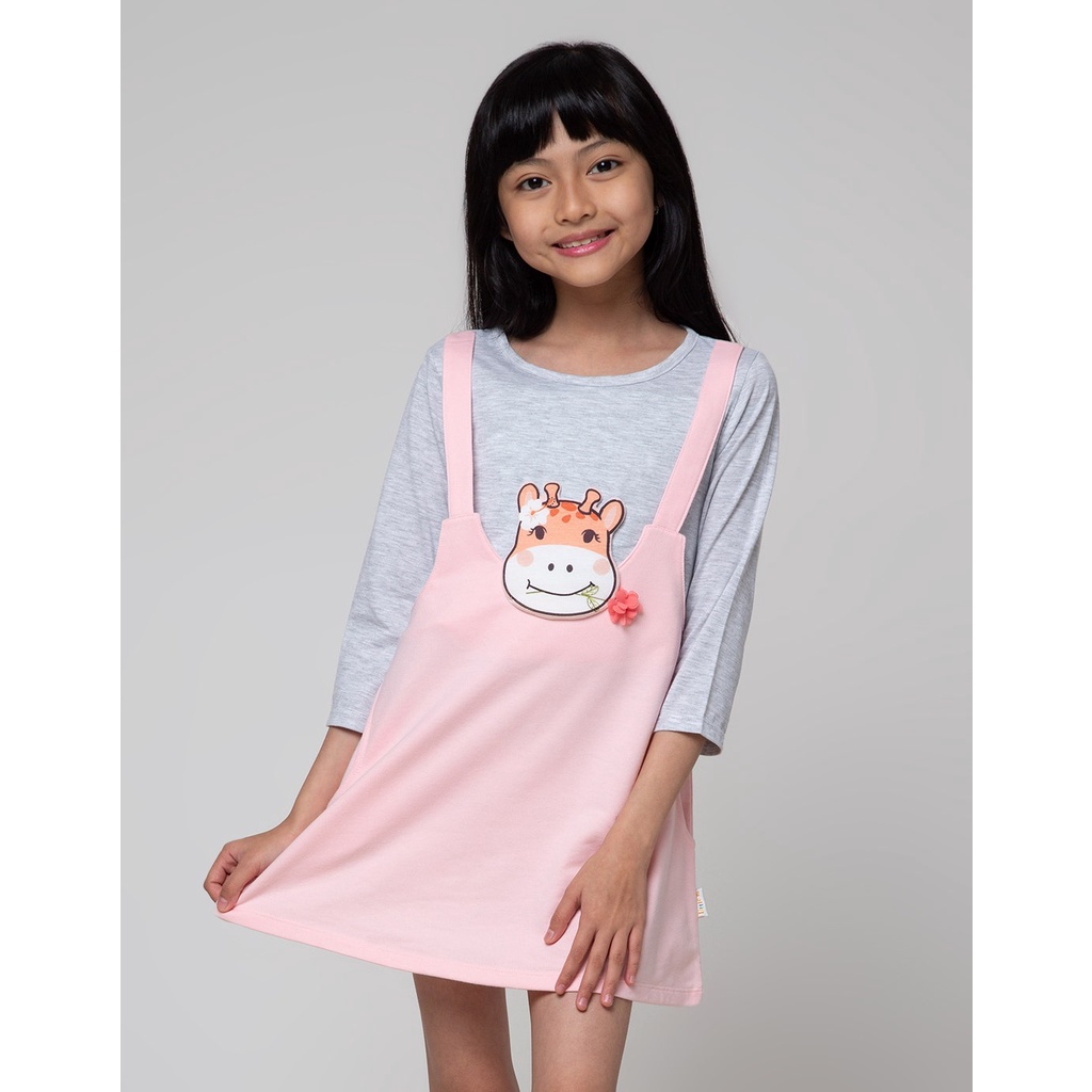 Little M Dress Midi Giraffe Anak Perempuan 115386889