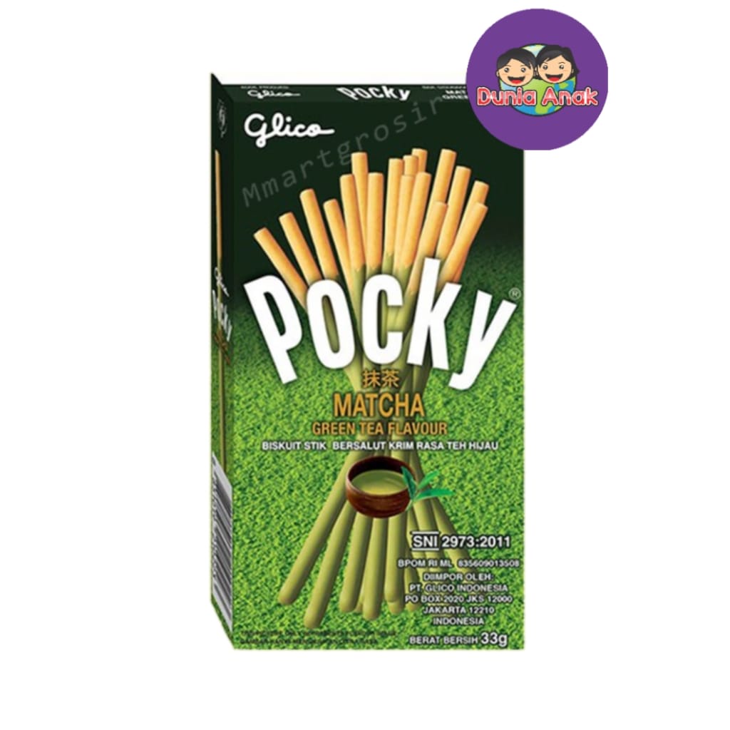 

Glico Pocky Matcha Green Tea Flavour 33gr Biskuit Stick Bersalut Krim Rasa Teh Hijau