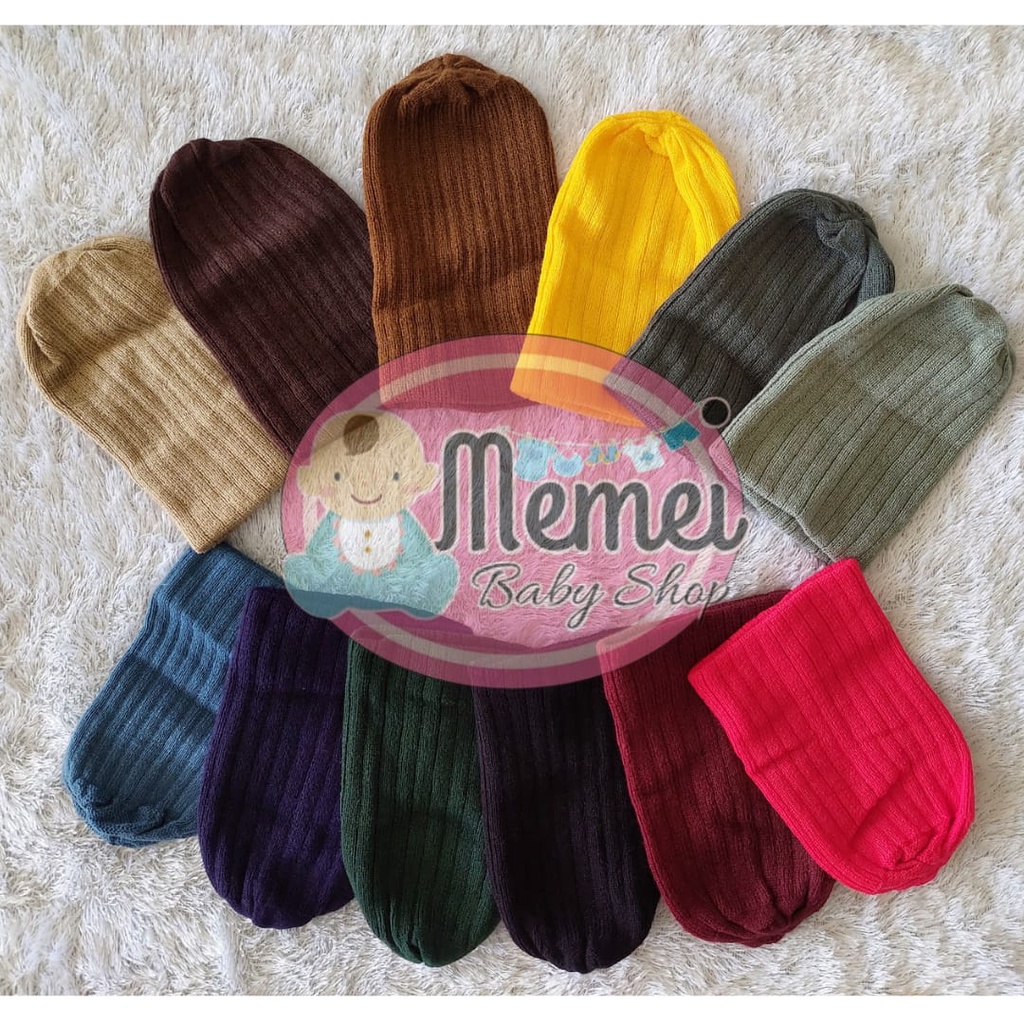 Topi Kupluk Bayi Rajut Polos Anak Baby Salur // BEANIE HAT KIDS