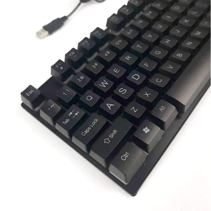 Keyboard Gaming Murah - Keyboard Gaming LED Feel Mechanical Murah - Keyboard Laptop Sekolah / Kuliah / Gaming