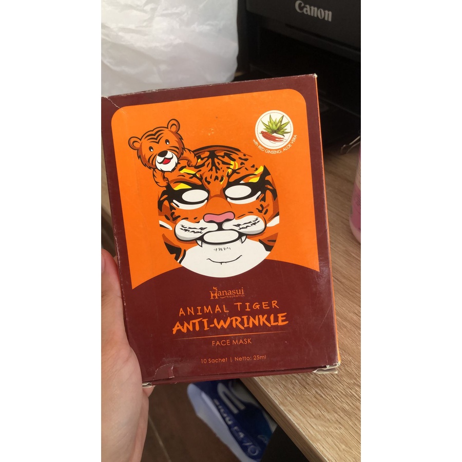 HANASUI ANIMAL TIGER ANTI-WRINKLE (ISI 10 PCS)