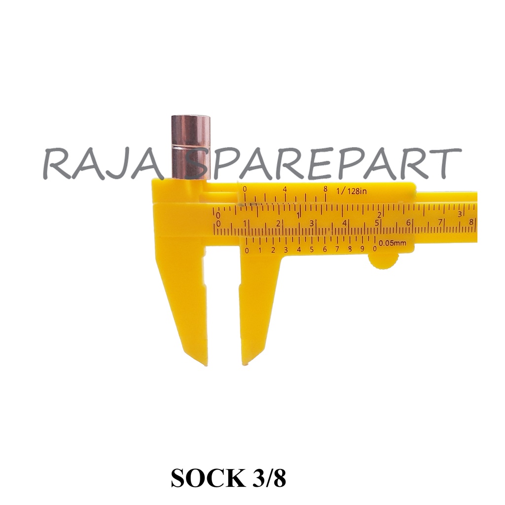 SK3/8 SOCK PIPA AC/SAMBUNGAN PIPA AC TEMBAGA 3/8 INCH