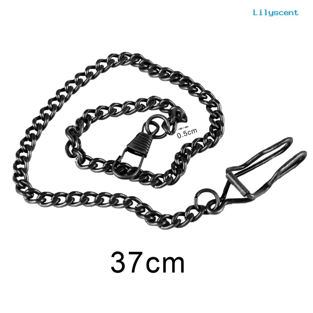 Ls Unisex Vintage Alloy Pocket Watch Link Rantai Kalung Perhiasan Hadiah Dekor