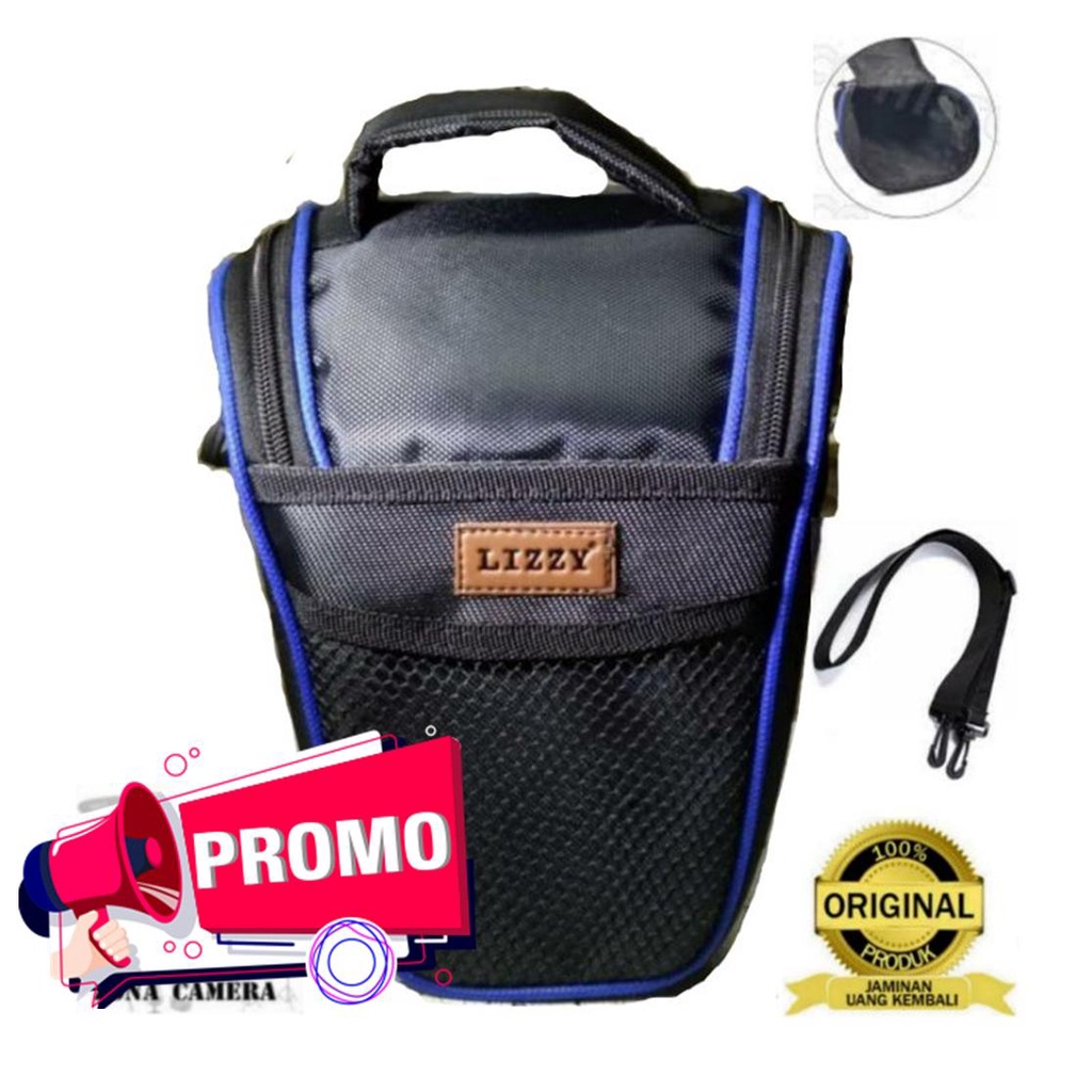 Lizzy Tas Kamera Segitiga For Canon Nikon Fuji Sony Leica Olympus Pentax Samsung Camera Lens Pouch