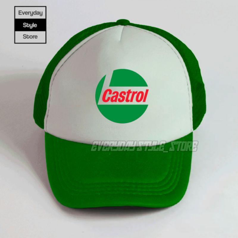 Topi Castrol Oil Trucker/Jaring